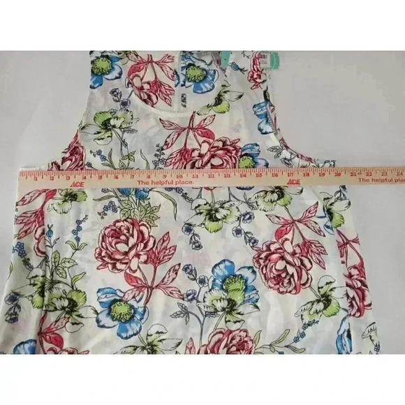 Daniel Rainn Womens Size L Floral Multicolor Sleeveless  Round Neck Tank Top - Picture 5 of 9